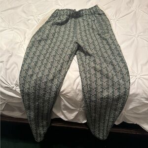 Lacoste green monogram pants